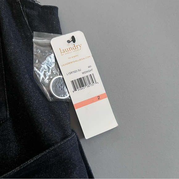 Laundry by Shelli Segal Brushed Cotton Collared Belted Dark Grey Dress Size 2 - Picture 5 of 12